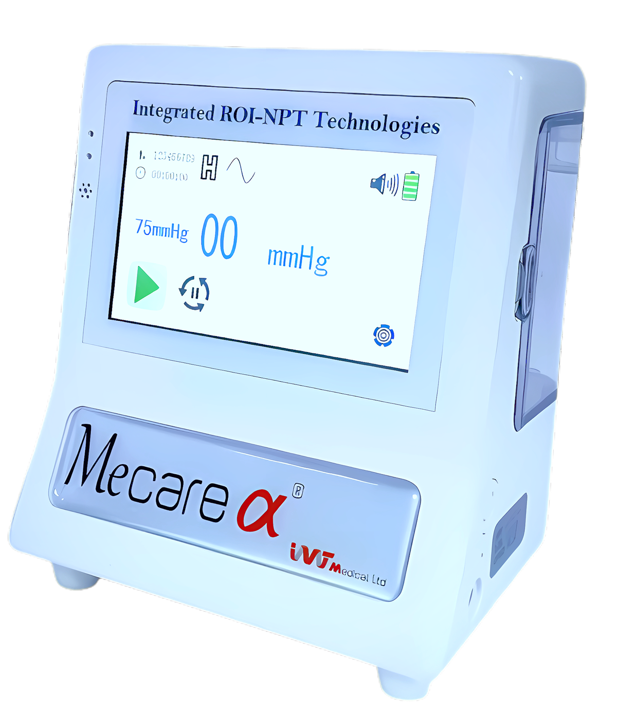 MeCare α® portable regulated negative pressure device with touch screen